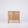 Meuble de salle de bain sous vasque en bois massif 80 cm - Satya