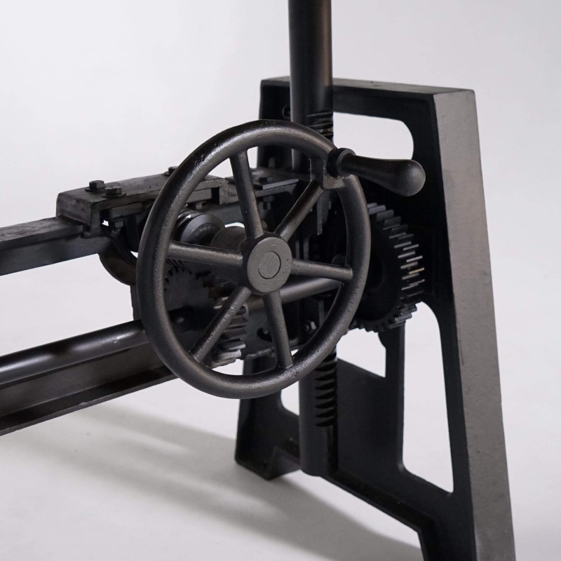 Table de salle à manger industrielle réhaussable 200 cm