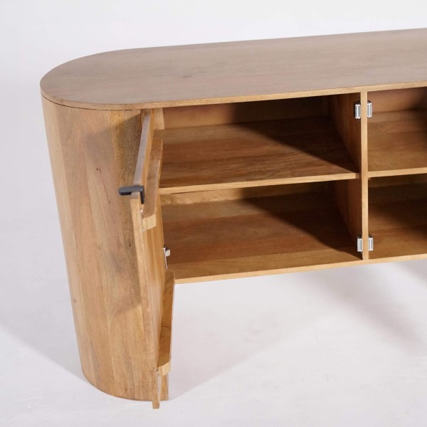 Buffet 2 portes en bois massif - Timea