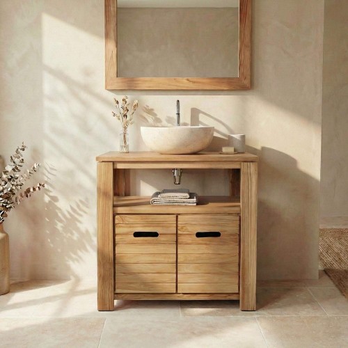 Meuble de salle de bain 80 cm - Azur