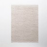 Tapis en laine et coton 140x200 cm, beige - Elowen