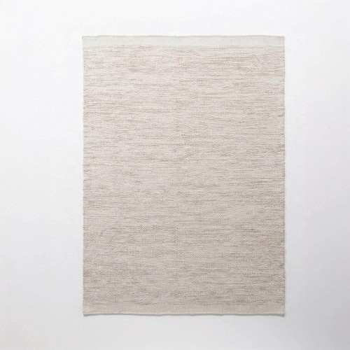 Tapis en laine et coton 200x300 cm, beige - Elowen