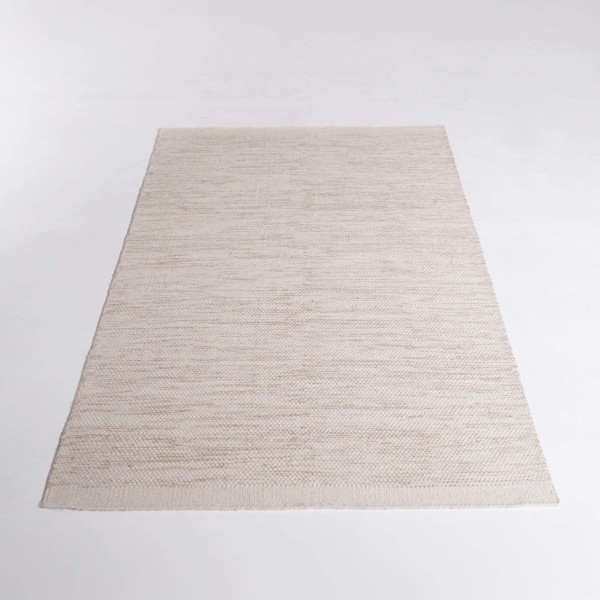 Tapis en laine et coton 250x350 cm, beige - Elowen