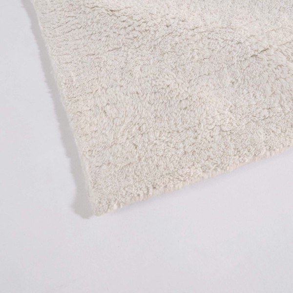 Tapis en laine 140x200 cm, blanc - Handa