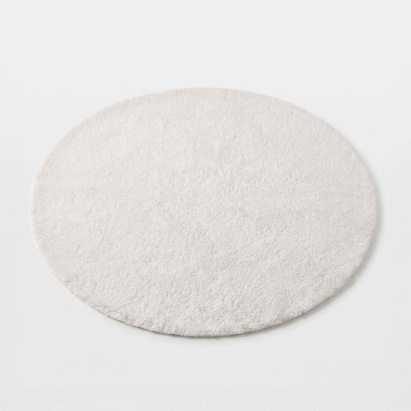 Tapis en laine 150x150 cm, blanc - Handa