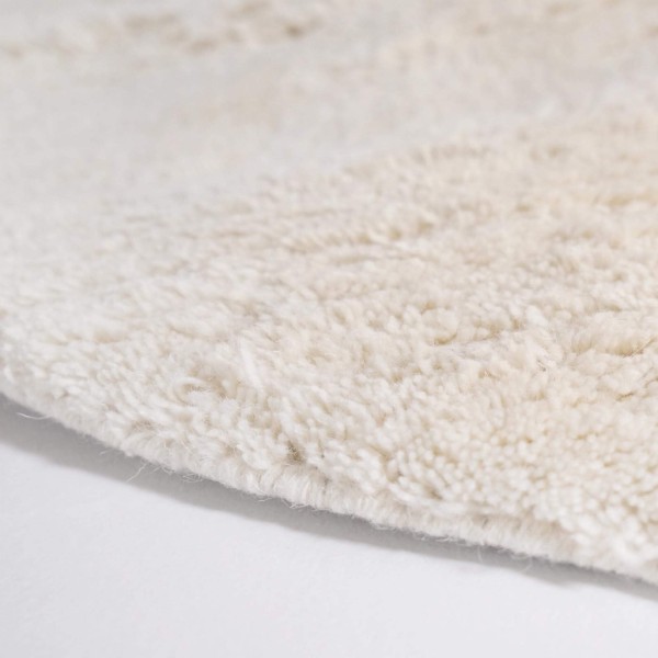 Tapis en laine 200x200 cm, blanc - Handa