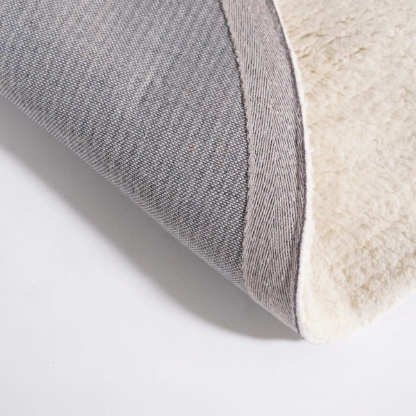 Tapis en laine 200x200 cm, blanc - Handa