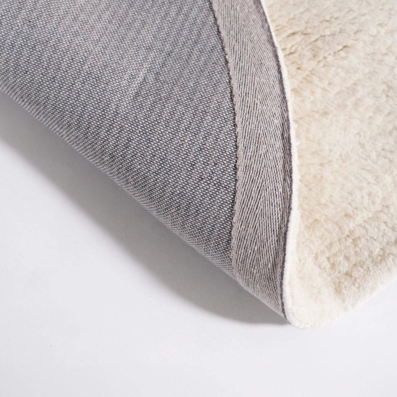 Tapis en laine 200x200 cm, blanc - Handa