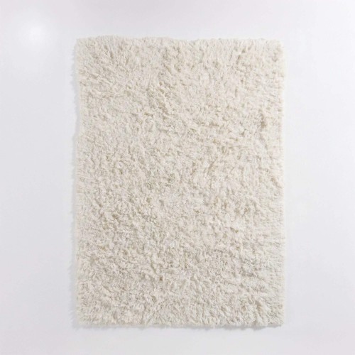 Tapis en laine 140x200 cm, blanc - Ruma