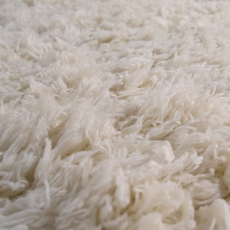 Tapis en laine 140x200 cm, blanc - Ruma