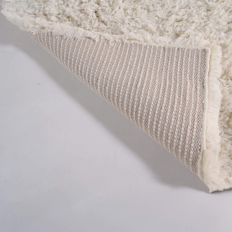 Tapis en laine 140x200 cm, blanc - Ruma