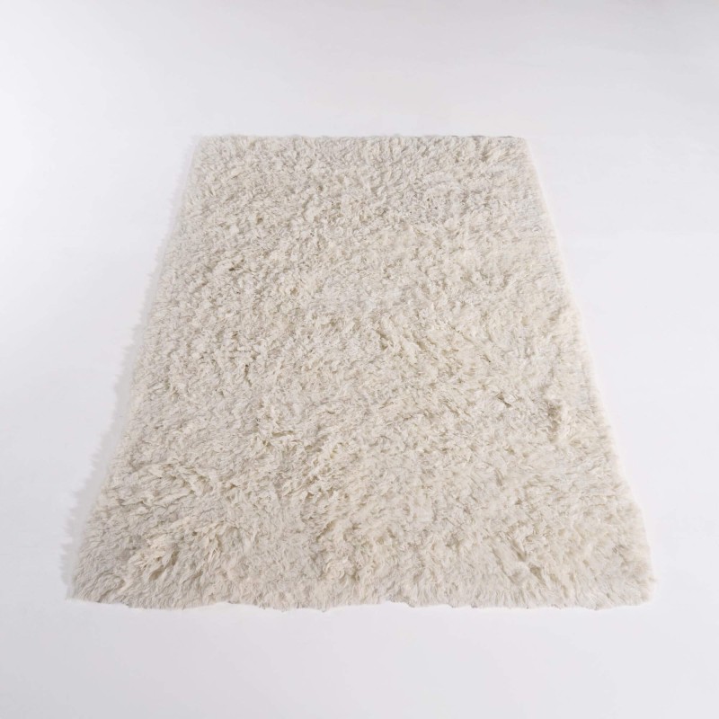 Tapis en laine 200x300 cm, blanc - Ruma