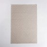 Tapis en laine 140x200 cm, blanc beige - Arvo