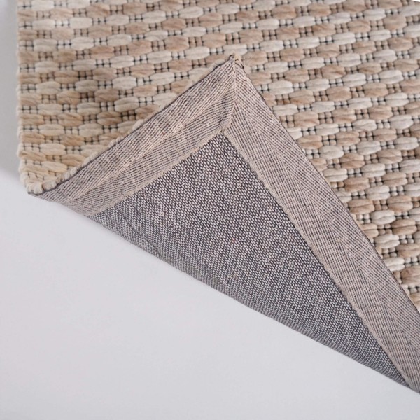 Tapis en laine 140x200 cm, blanc beige - Orin