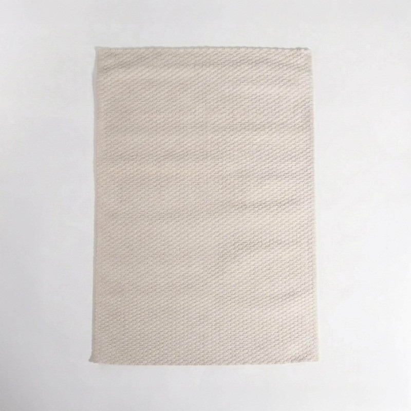 Tapis en laine 140x200 cm, blanc beige - Avelin