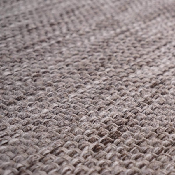 Tapis en laine et coton 200x300 cm, brun - Elowen