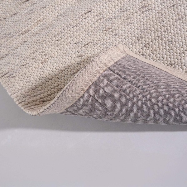 Tapis en laine 140x200 cm, blanc beige - Cairn