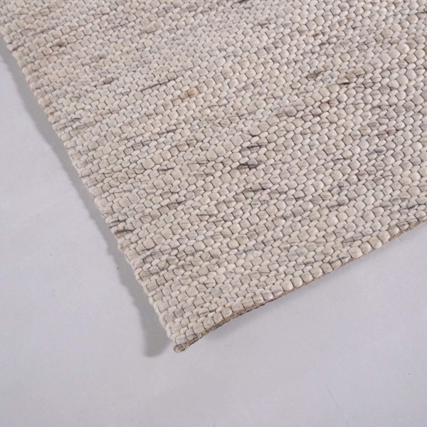 Tapis en laine 140x200 cm, blanc beige - Cairn
