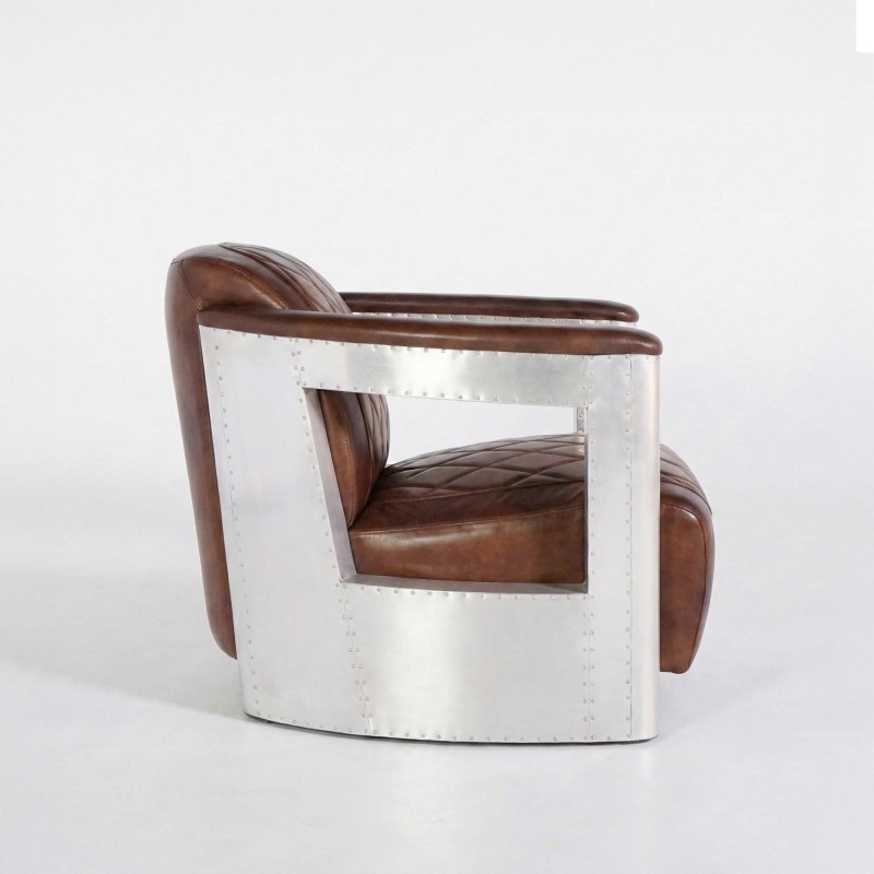 Fauteuil aviateur en cuir