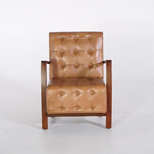 Fauteuil en cuir véritable - Baxter