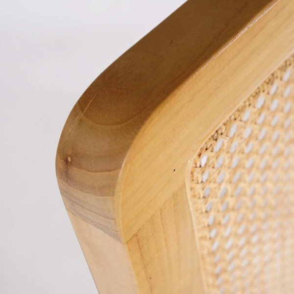 Tête de lit en bois massif de mindi et cannage 160 cm - Bahia