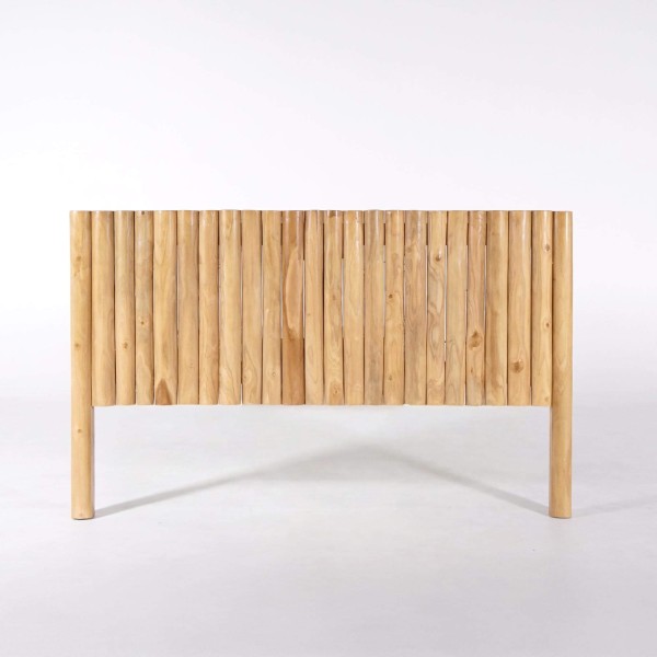 Tête de lit en bois massif de teck 180 cm - Naya