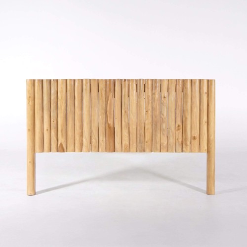Tête de lit en bois massif de teck 180 cm - Naya