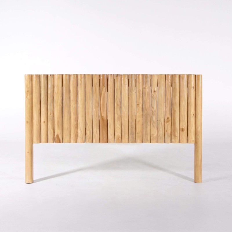 Tête de lit en bois massif de teck 180 cm - Naya
