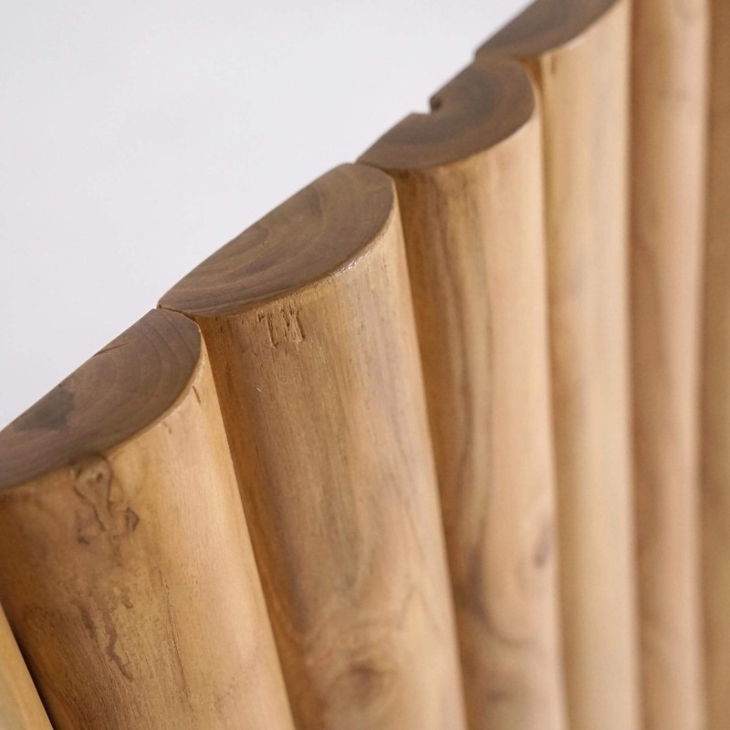 Tête de lit en bois massif de teck 180 cm - Naya