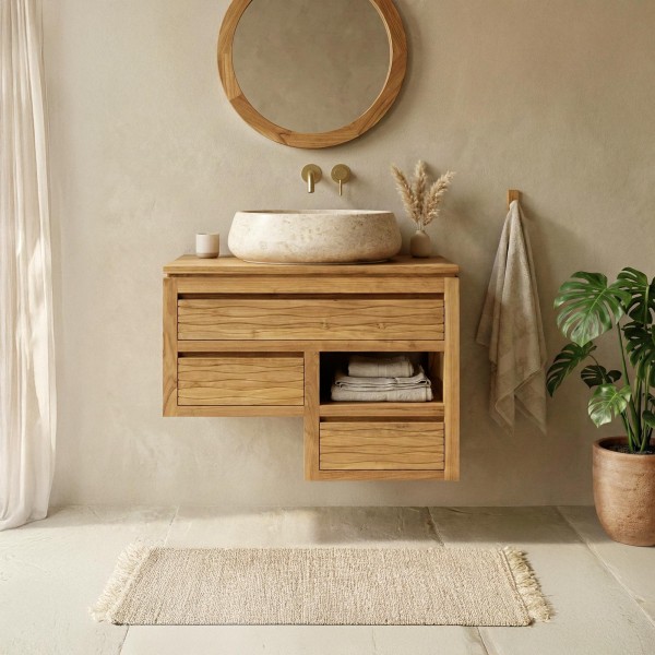 Meuble de salle de bain 80 cm - Wave