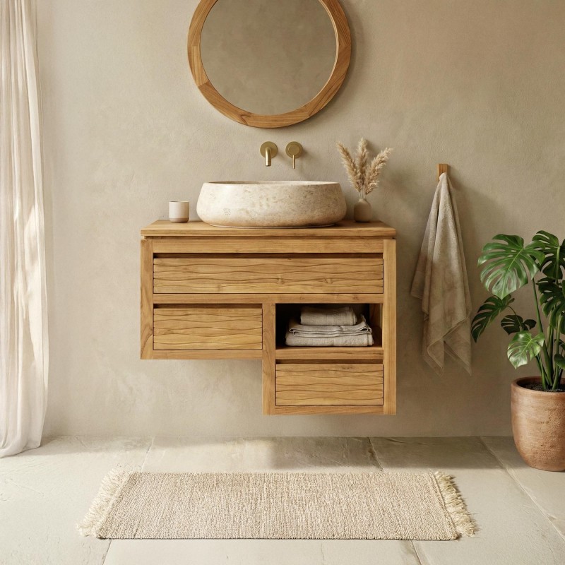 Meuble de salle de bain 80 cm - Wave