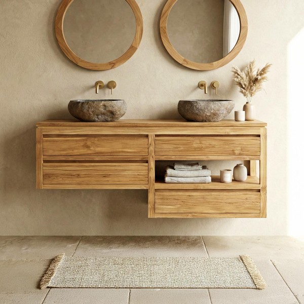 Meuble de salle de bain 140 cm - Wave