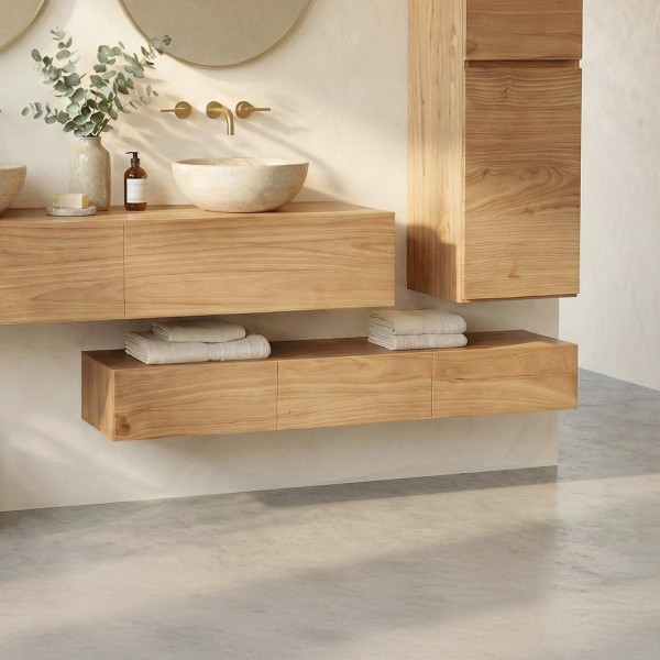 Meuble rangement de salle de bain 140 cm - Trinity