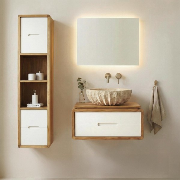 Meuble de salle de bain 70 cm - Duo