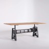 Table de salle à manger  industrielle réhaussable 220 cm