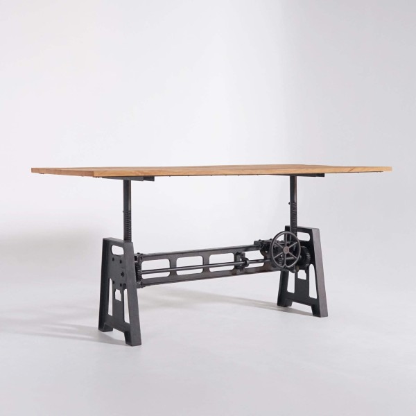 Table de salle à manger  industrielle réhaussable 220 cm
