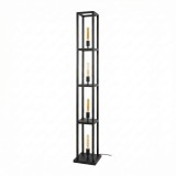 Lampe sur pied de salon en métal avec éclairage LED style industriel - Strukt