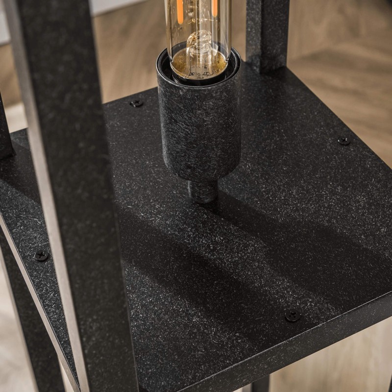 Lampe sur pied de salon en métal avec éclairage LED style industriel - Strukt