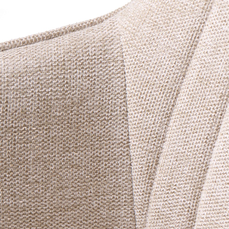 Chaise de salle à manger en tissu couleur sable - Nolan Stripe