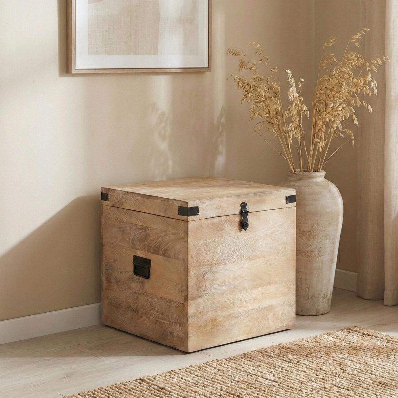 Coffre de rangement en bois naturel - Haven