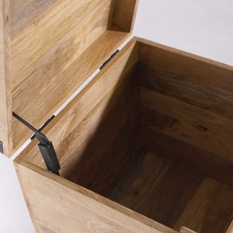 Coffre de rangement en bois naturel - Haven