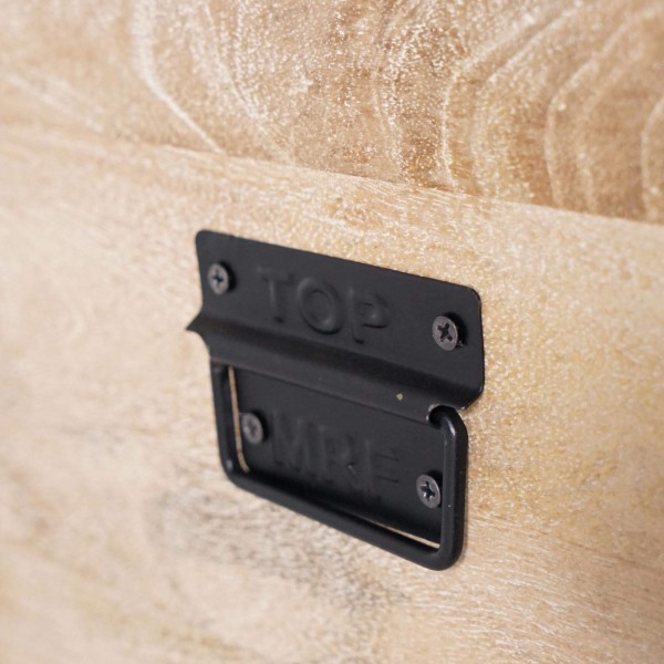 Coffre de rangement en bois naturel - Haven