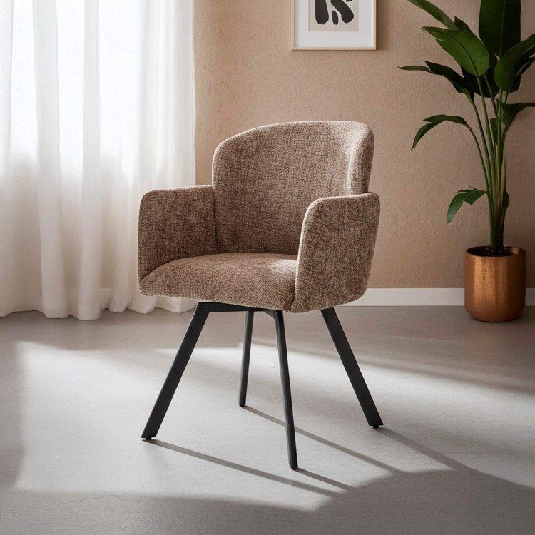 Fauteuil pivotant confortable pour salle à manger - Navi