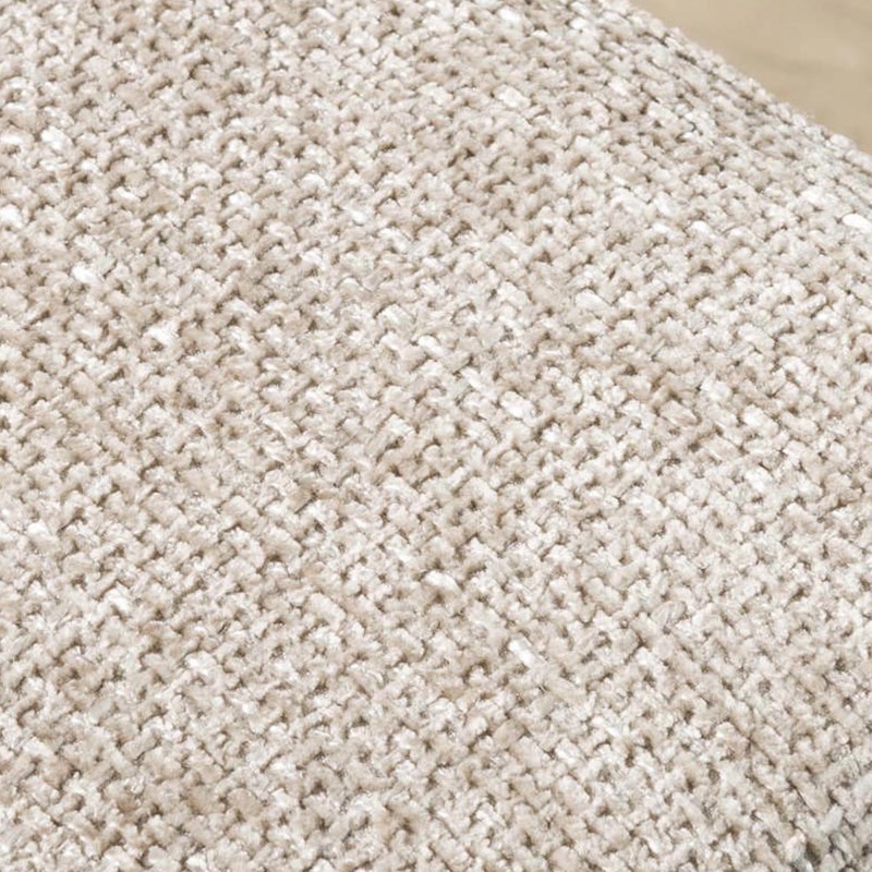 Fauteuil lounge de salon en tissu bouclette et pieds métal - Mellow