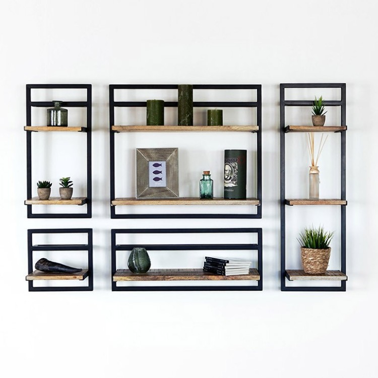 Lot de 5 étagères murales - Selfsh