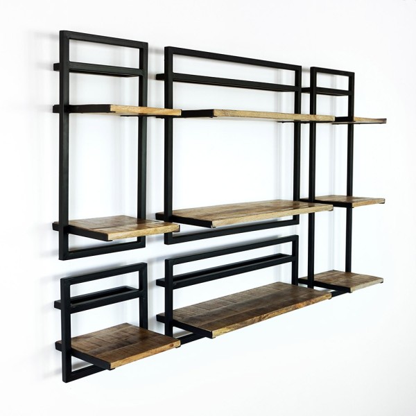 Lot de 5 étagères murales - Selfsh