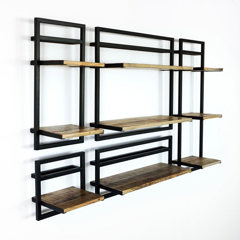 Lot de 5 étagères murales - Selfsh