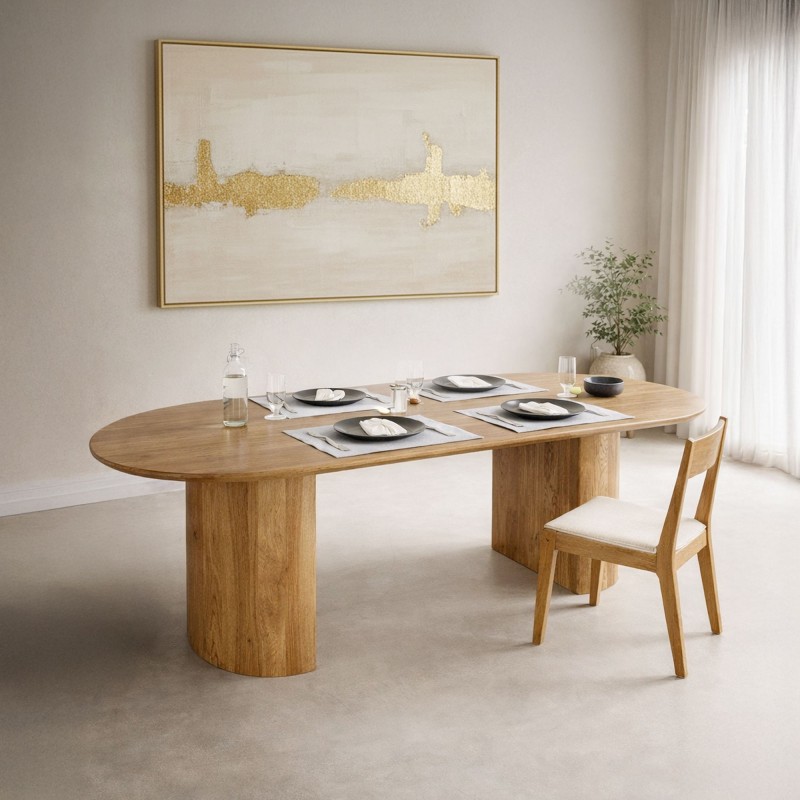 Table en bois massif 200 cm - Luna