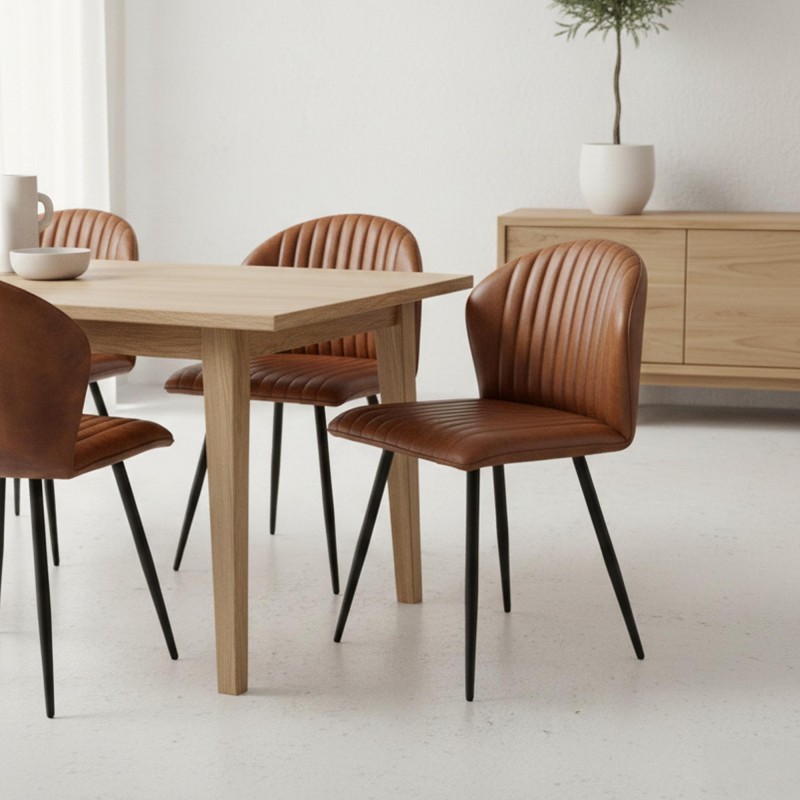 Chaise en cuir Madison