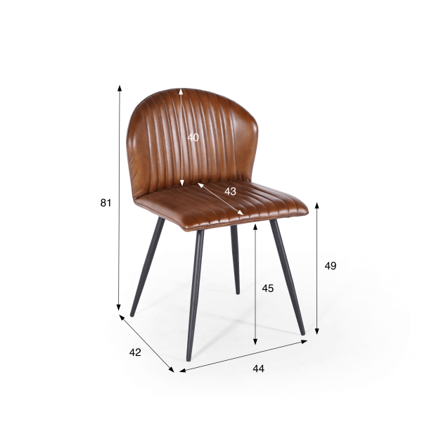 Chaise en cuir Madison